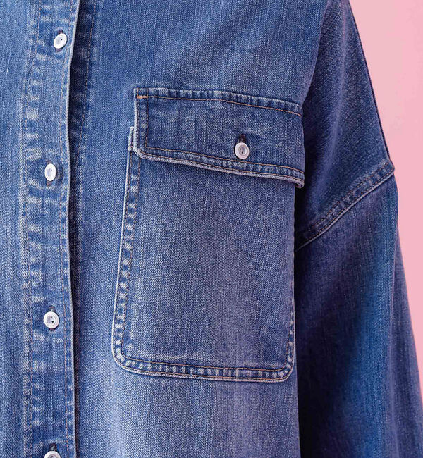 Rouge vif「【Healthy denim / ヘルシーデニム】Almond / デニムシャツ」|シャツ・ブラウス|