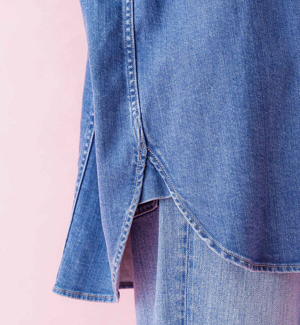 Rouge vif「【Healthy denim / ヘルシーデニム】Almond / デニムシャツ」|シャツ・ブラウス|