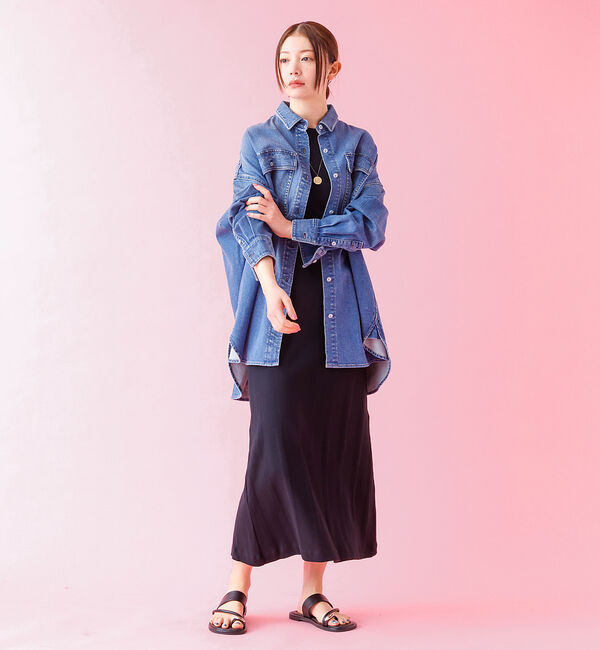 Rouge vif「【Healthy denim / ヘルシーデニム】Almond / デニムシャツ」|シャツ・ブラウス|