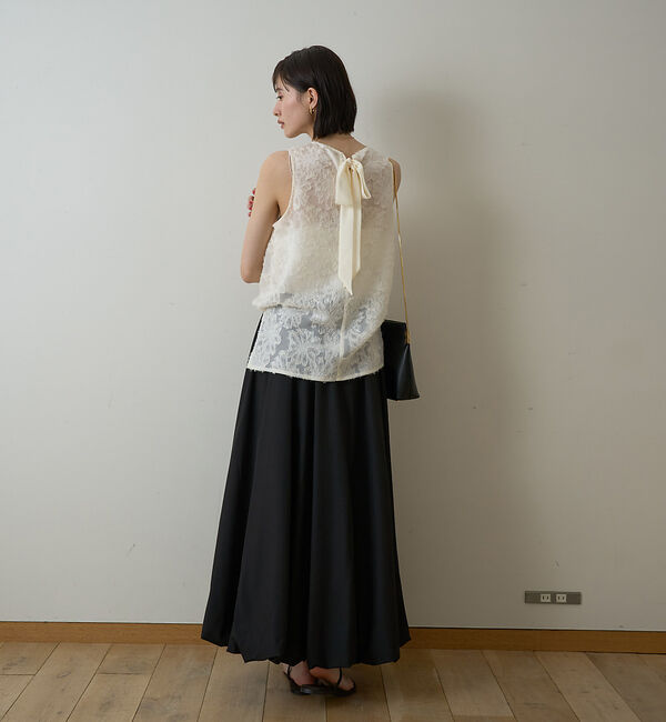 Rouge vif「【一部店舗限定】フラワーフェザーアメスリブラウス」|シャツ・ブラウス|