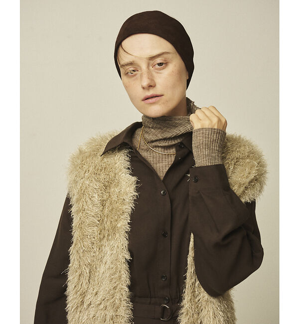 Rouge vif「フェザーニットジレベスト」|ニット・セーター|