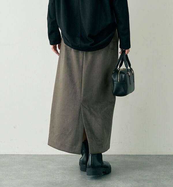 Rouge vif「フェイクスウェードストレッチタイトスカート/ナロースカート」|スカート|