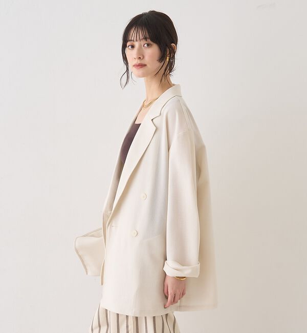 Rouge vif「バスケットメッシュダブルジャケット【予約】」|テーラードジャケット|