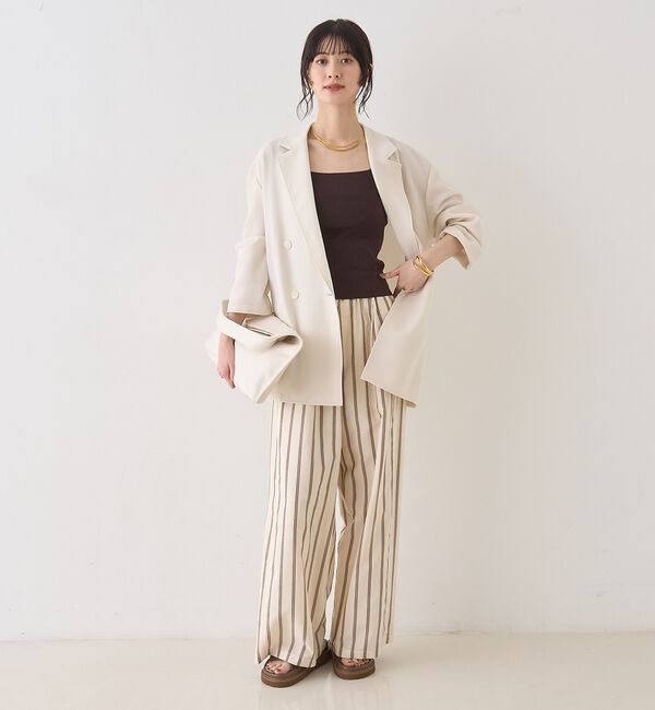 Rouge vif「バスケットメッシュダブルジャケット【予約】」|テーラードジャケット|