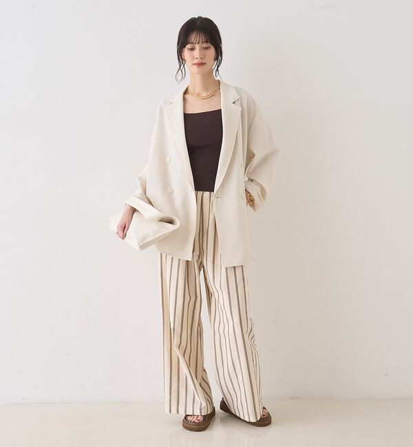 Rouge vif「バスケットメッシュダブルジャケット【予約】」|テーラードジャケット|