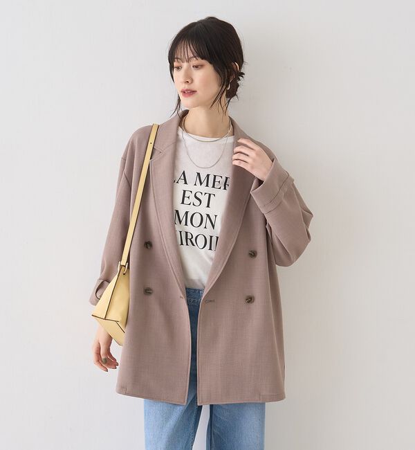 Rouge vif「バスケットメッシュダブルジャケット【予約】」|テーラードジャケット|