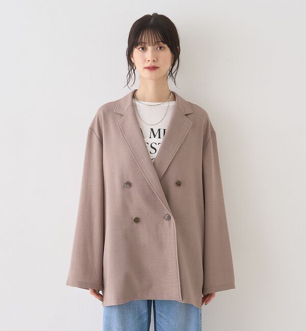 Rouge vif「バスケットメッシュダブルジャケット【予約】」|テーラードジャケット|