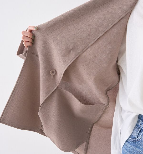 Rouge vif「バスケットメッシュダブルジャケット【予約】」|テーラードジャケット|