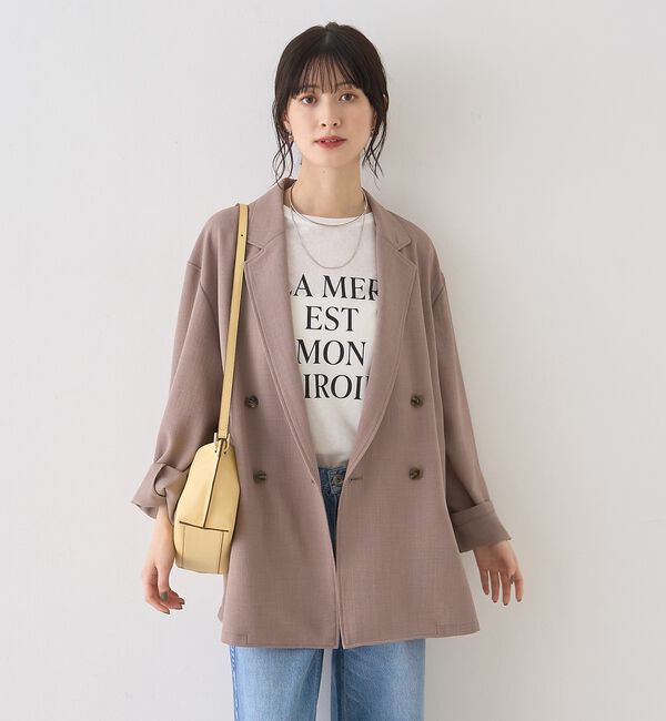 Rouge vif「バスケットメッシュダブルジャケット【予約】」|テーラードジャケット|