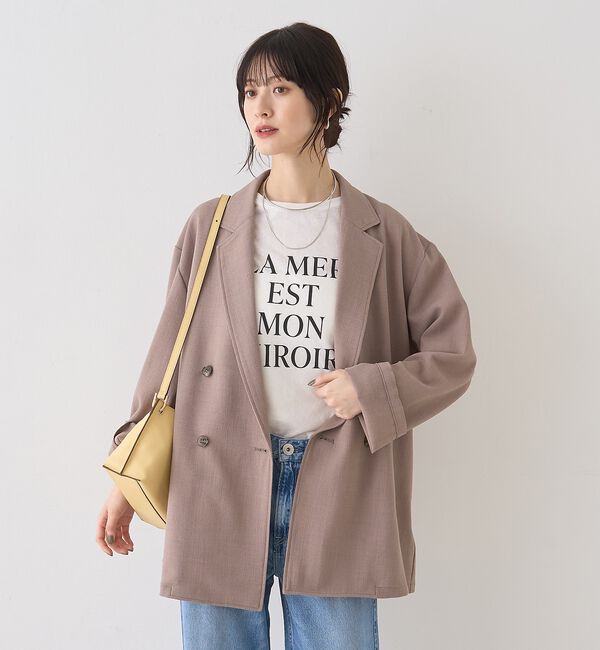 Rouge vif「バスケットメッシュダブルジャケット【予約】」|テーラードジャケット|