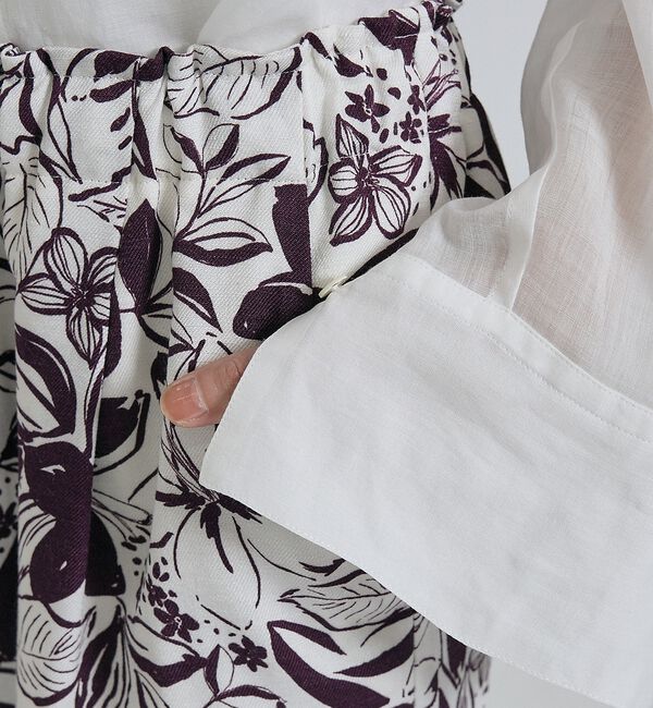 qualite「【大人のための柄パンツ】ボタニカルプリントパンツ」|その他|