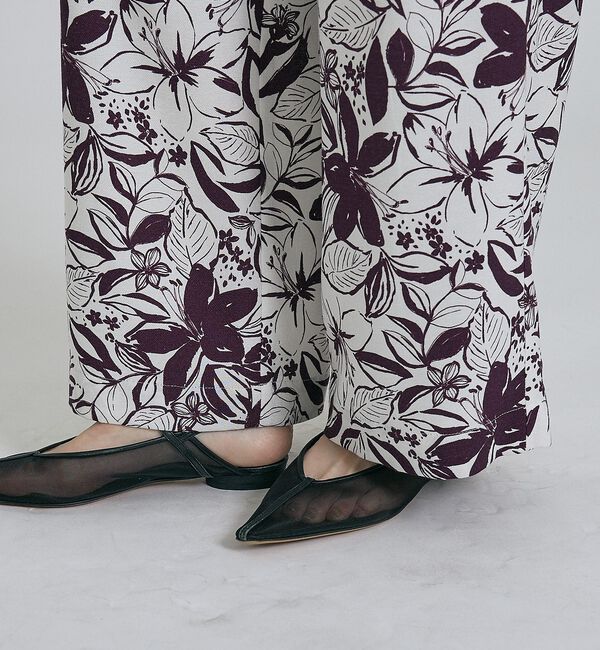 qualite「【大人のための柄パンツ】ボタニカルプリントパンツ」|その他|