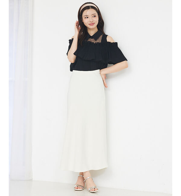 SELFIST「ショルダーオープンプリーツブラウス【予約】」|シャツ・ブラウス|