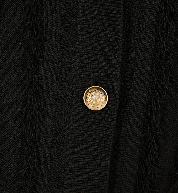 abahouse mavie「【セットアップ対応】フリンジニットジレ/ベスト」|ベスト・ジレ|