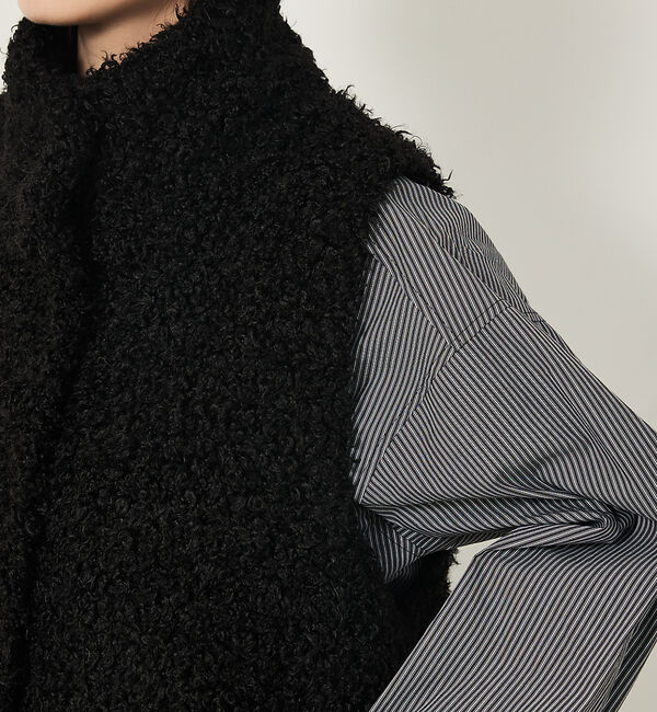 abahouse mavie「ファーショートベスト」|ベスト・ジレ|