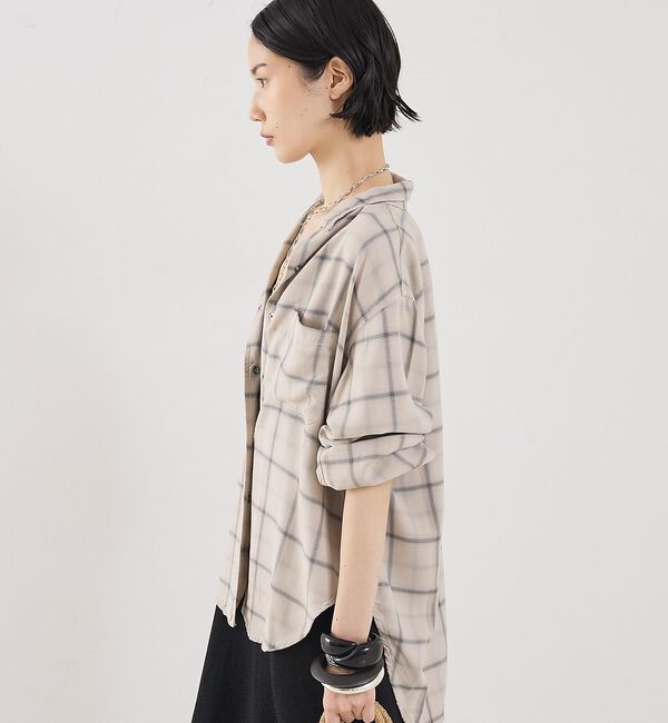 The Store by C' 「【REMI RELIEF】【別注】レーヨンツイルチェックシャツ2」|シャツ・ブラウス|