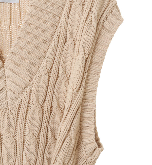 TIARA「ケーブルリボンニット」|ニット・セーター|