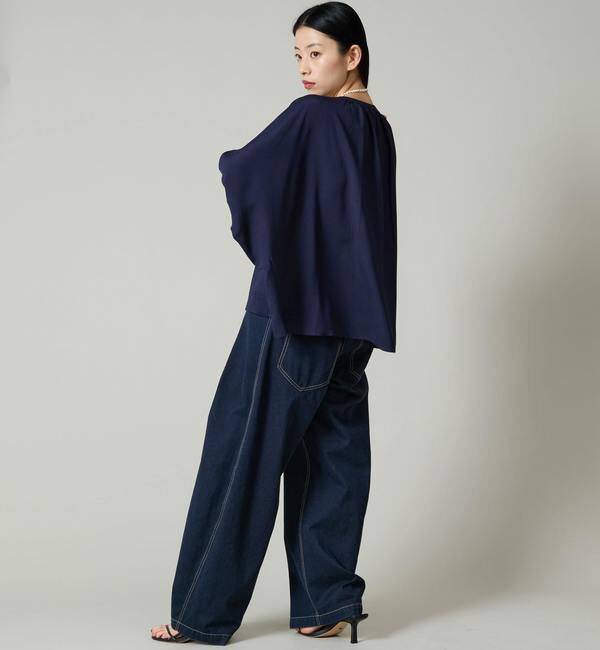 Liesse「タックデニムカービィパンツ」|デニム|