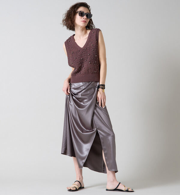 Liesse「パールニットベスト」|ベスト・ジレ|