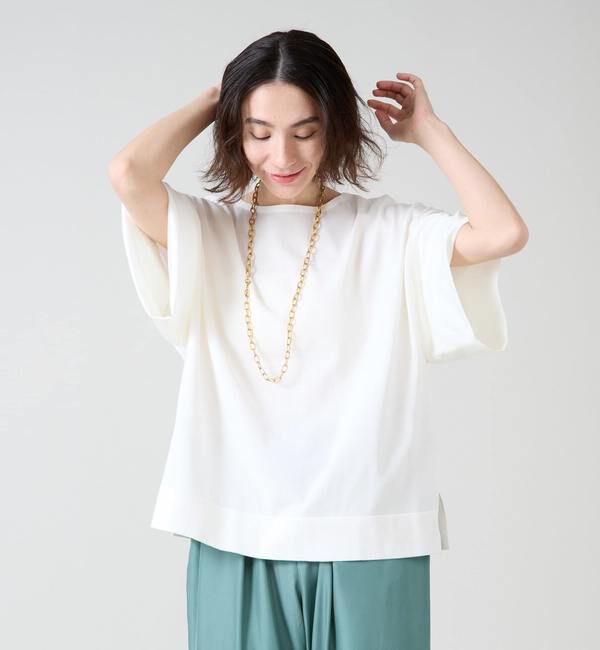 Liesse「袖サテンニット」|ニット・セーター|