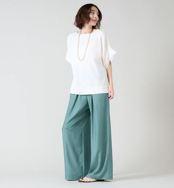 Liesse「袖サテンニット」|ニット・セーター|