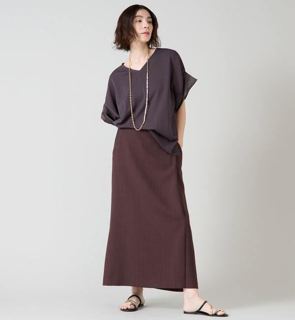 Liesse「袖サテンニット」|ニット・セーター|