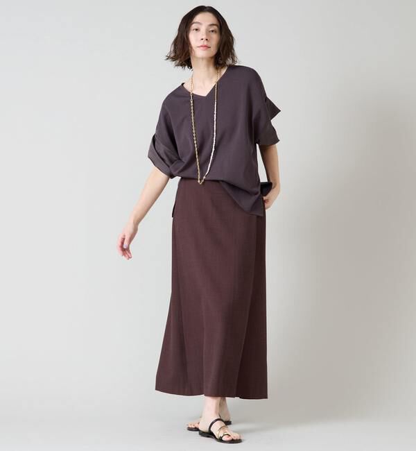 Liesse「袖サテンニット」|ニット・セーター|