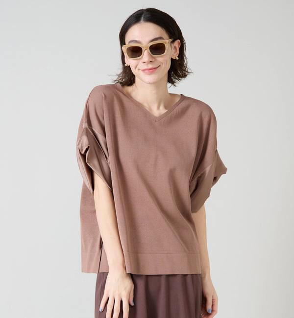 Liesse「袖サテンニット」|ニット・セーター|