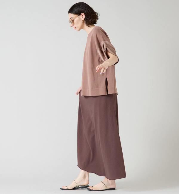 Liesse「袖サテンニット」|ニット・セーター|