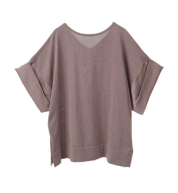 Liesse「袖サテンニット」|ニット・セーター|