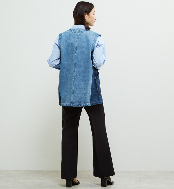 Soffitto「配色デニムベスト」|ベスト・ジレ|