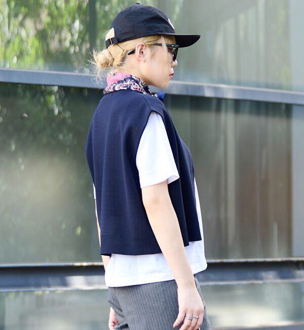 Soffitto「釦付きニットベスト」|ベスト・ジレ|