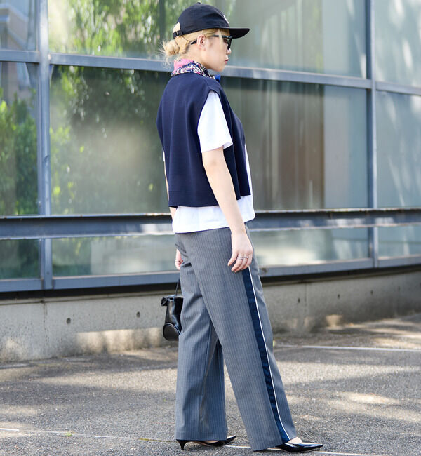 Soffitto「釦付きニットベスト」|ベスト・ジレ|