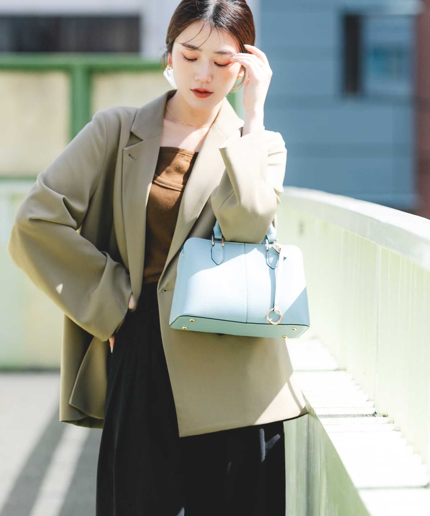 RODE SKO「センターステッチハンドバッグ」|ハンドバッグ|