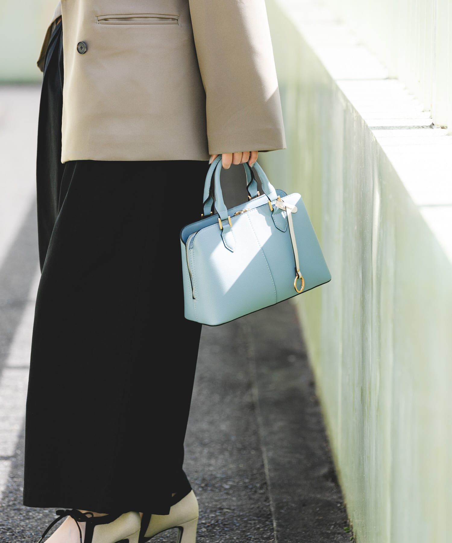 RODE SKO「センターステッチハンドバッグ」|ハンドバッグ|