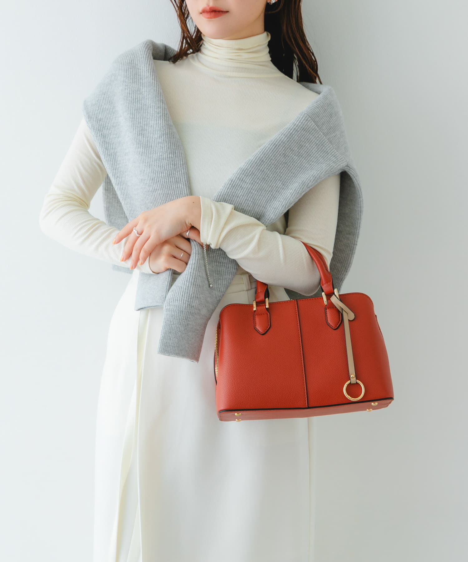 RODE SKO「センターステッチハンドバッグ」|ハンドバッグ|