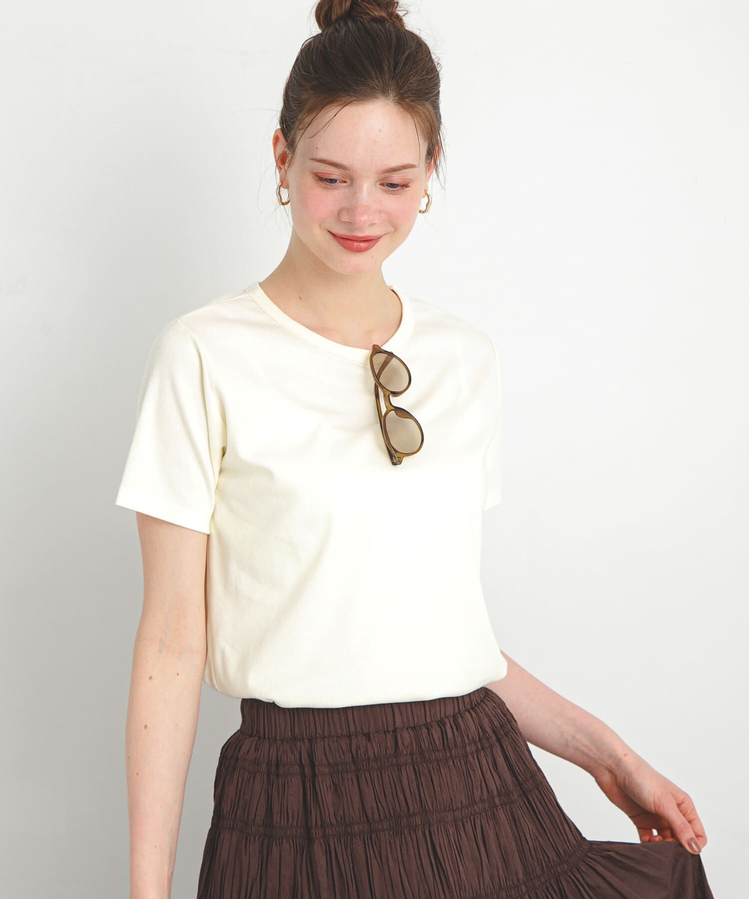 Sonny Label 「オーガニックコットンコンパクトスムースTシャツ」|Tシャツ・カットソー|