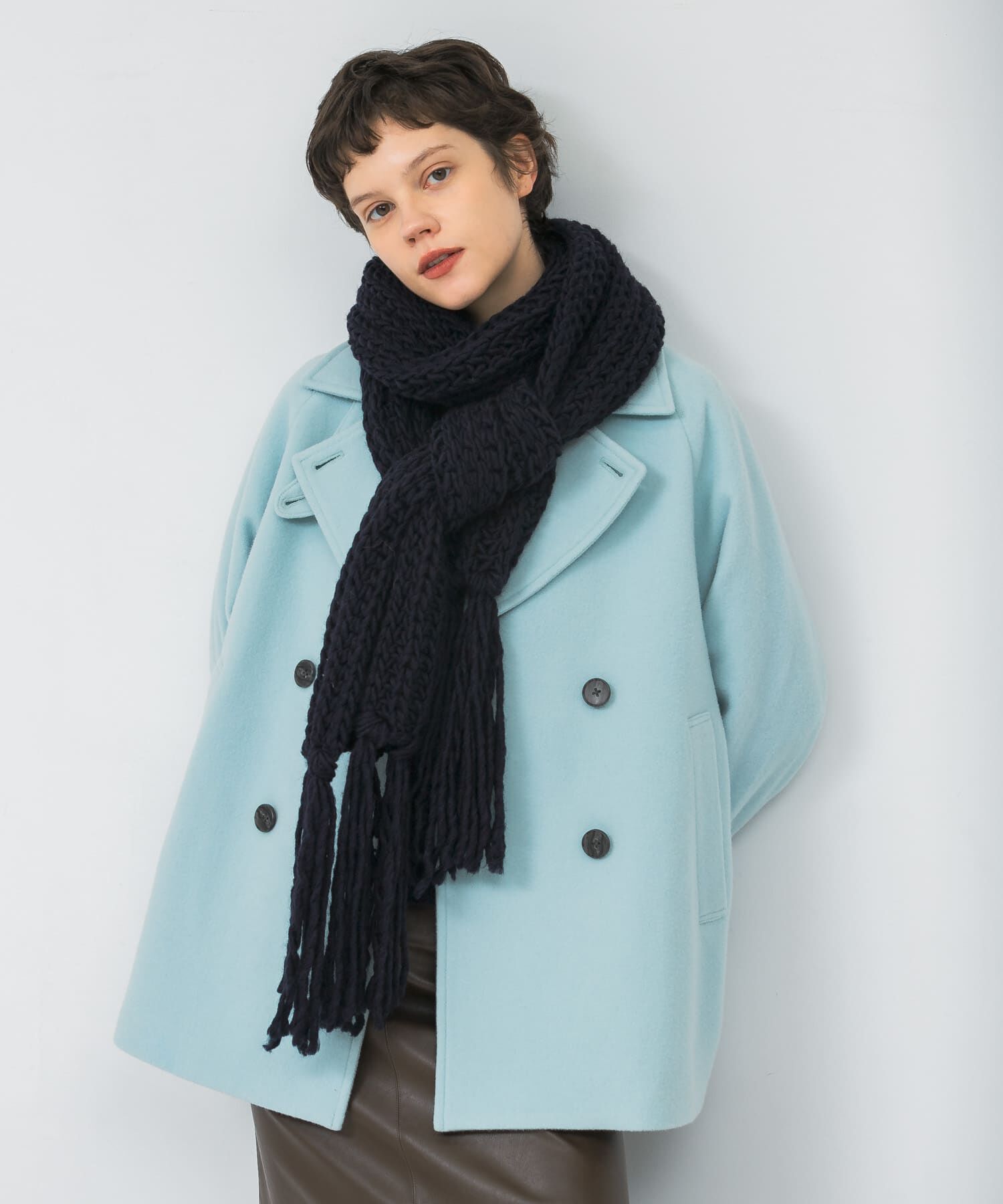 URBAN RESEARCH「Fratelli Talli　フリンジニットマフラー」|マフラー|