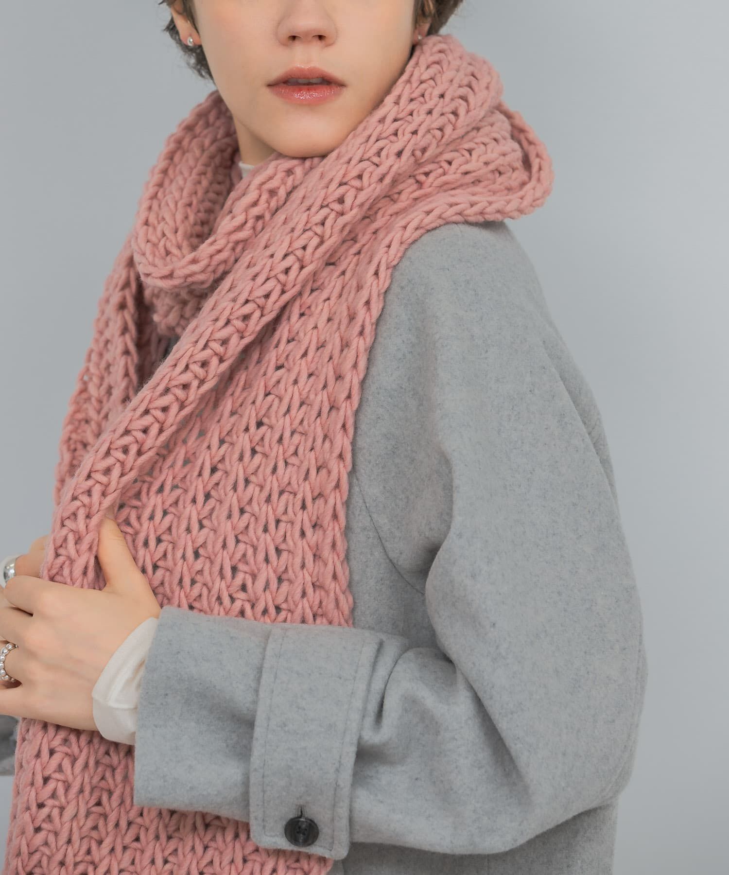 URBAN RESEARCH「Fratelli Talli　フリンジニットマフラー」|マフラー|