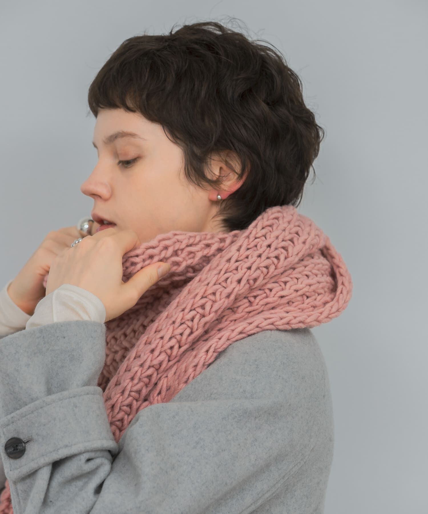 URBAN RESEARCH「Fratelli Talli　フリンジニットマフラー」|マフラー|