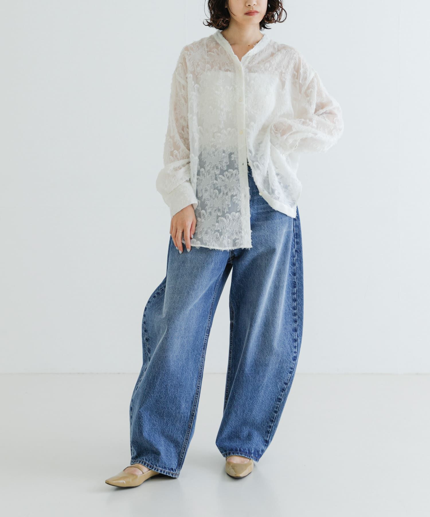 URBAN RESEARCH「『3サイズ展開』ワイドカーブデニムパンツ」|デニム|