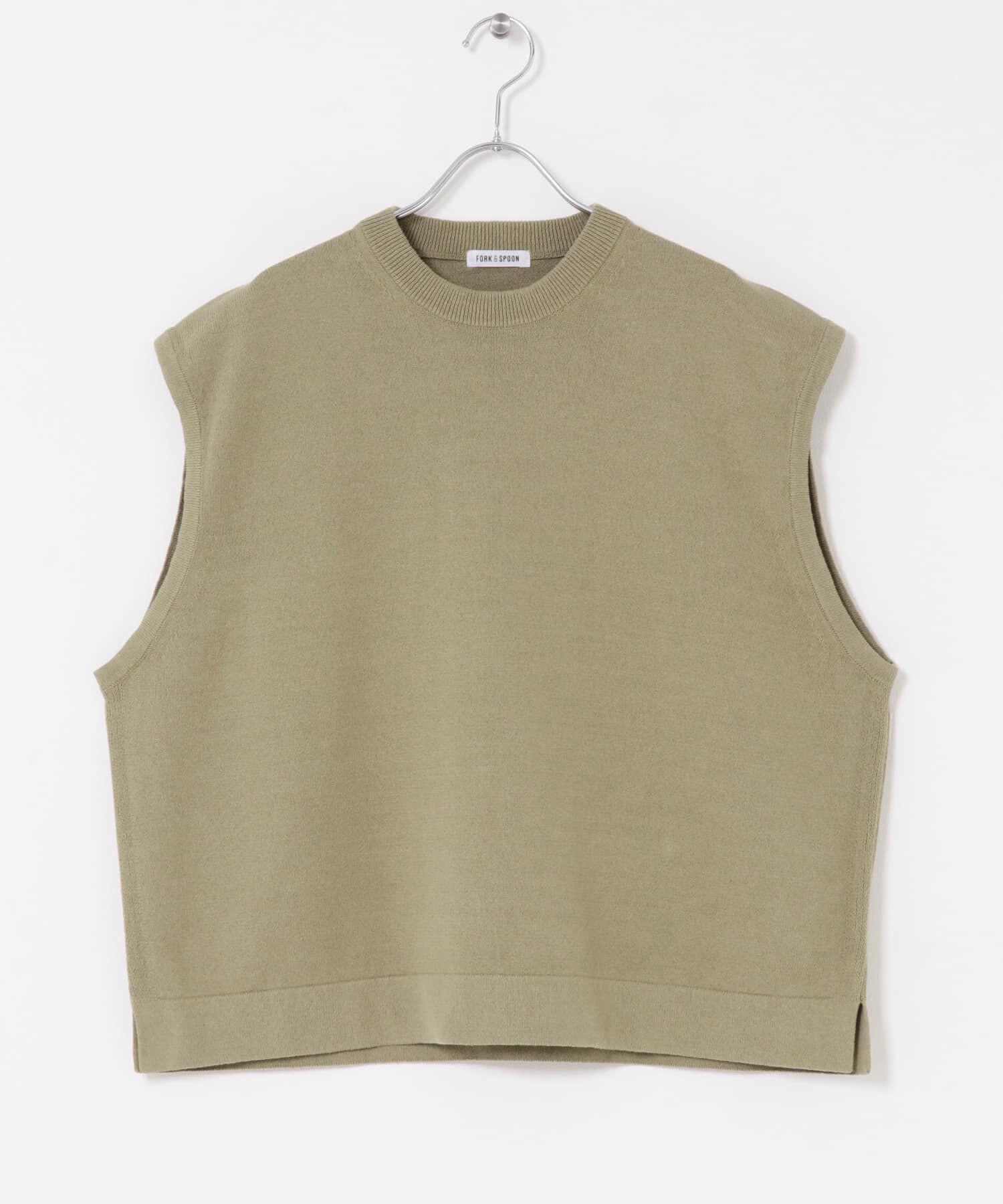 URBAN RESEARCH DOORS「FORK&SPOON　クルーネックニットベスト」|ベスト・ジレ|