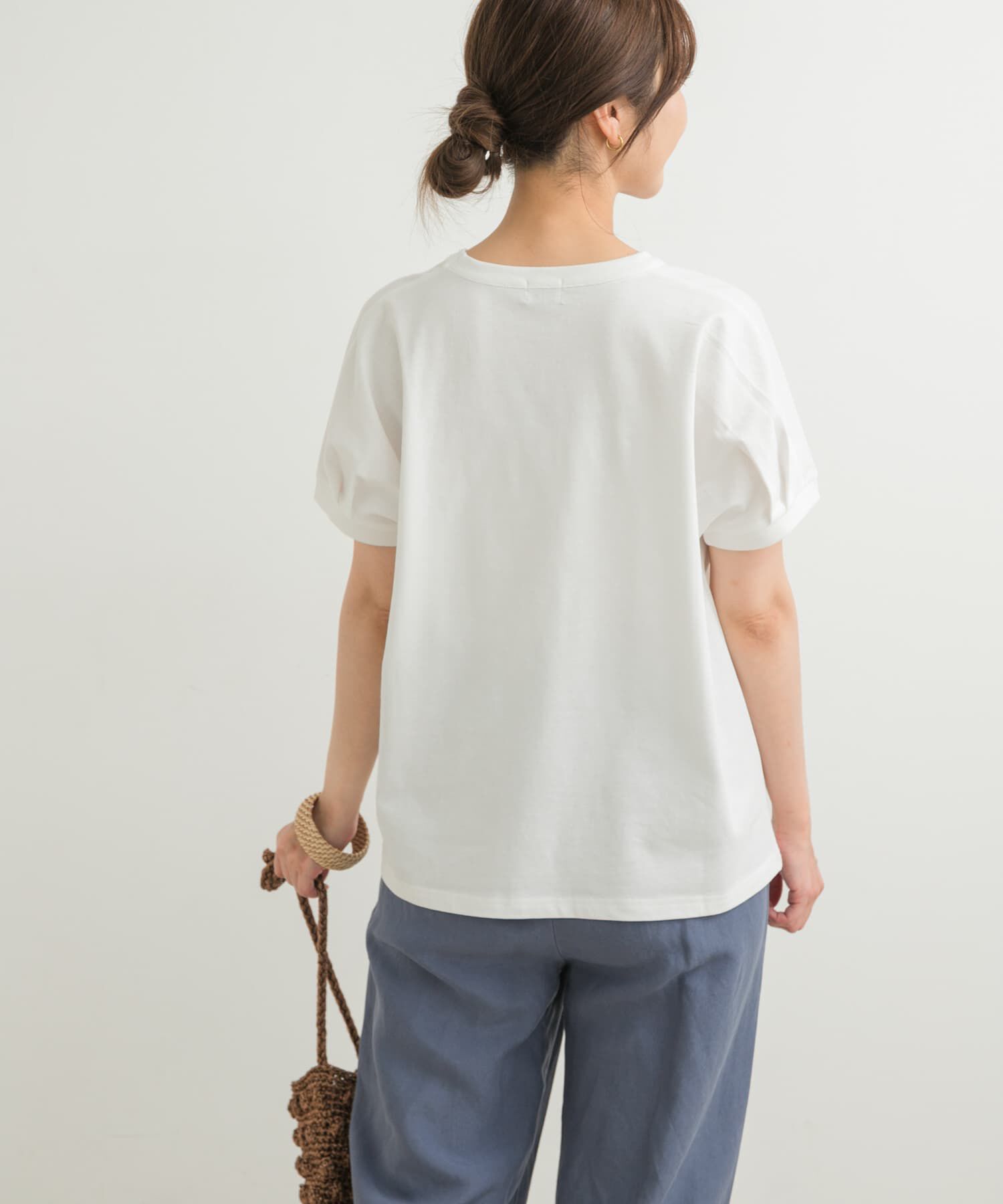 URBAN RESEARCH DOORS「『UR TECH ひやサラクール』バックポイントタックプルオーバー」|Tシャツ・カットソー|