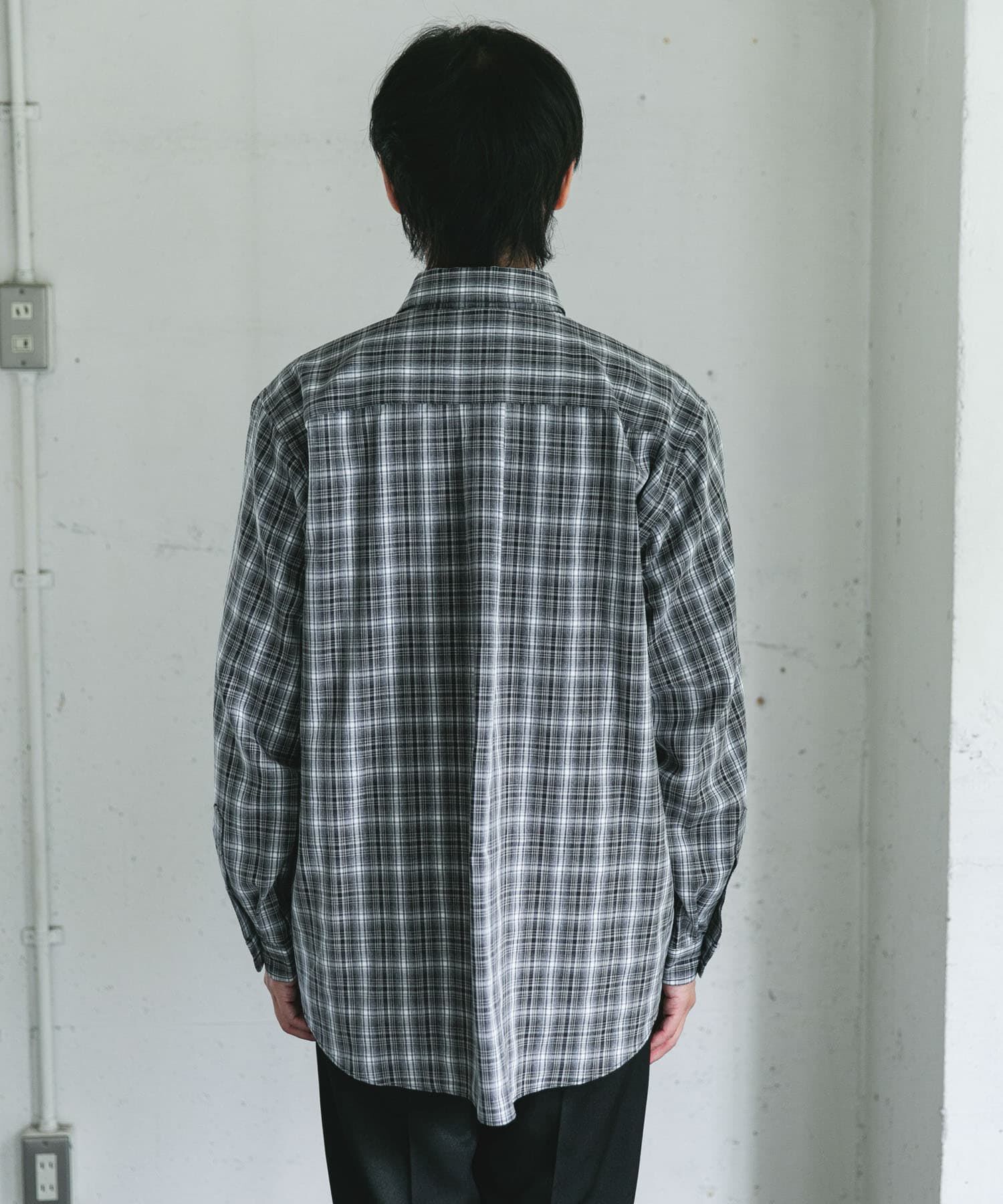 URBAN RESEARCH DOORS「オンブレチェックレギュラーカラーシャツ」|シャツ・ブラウス|