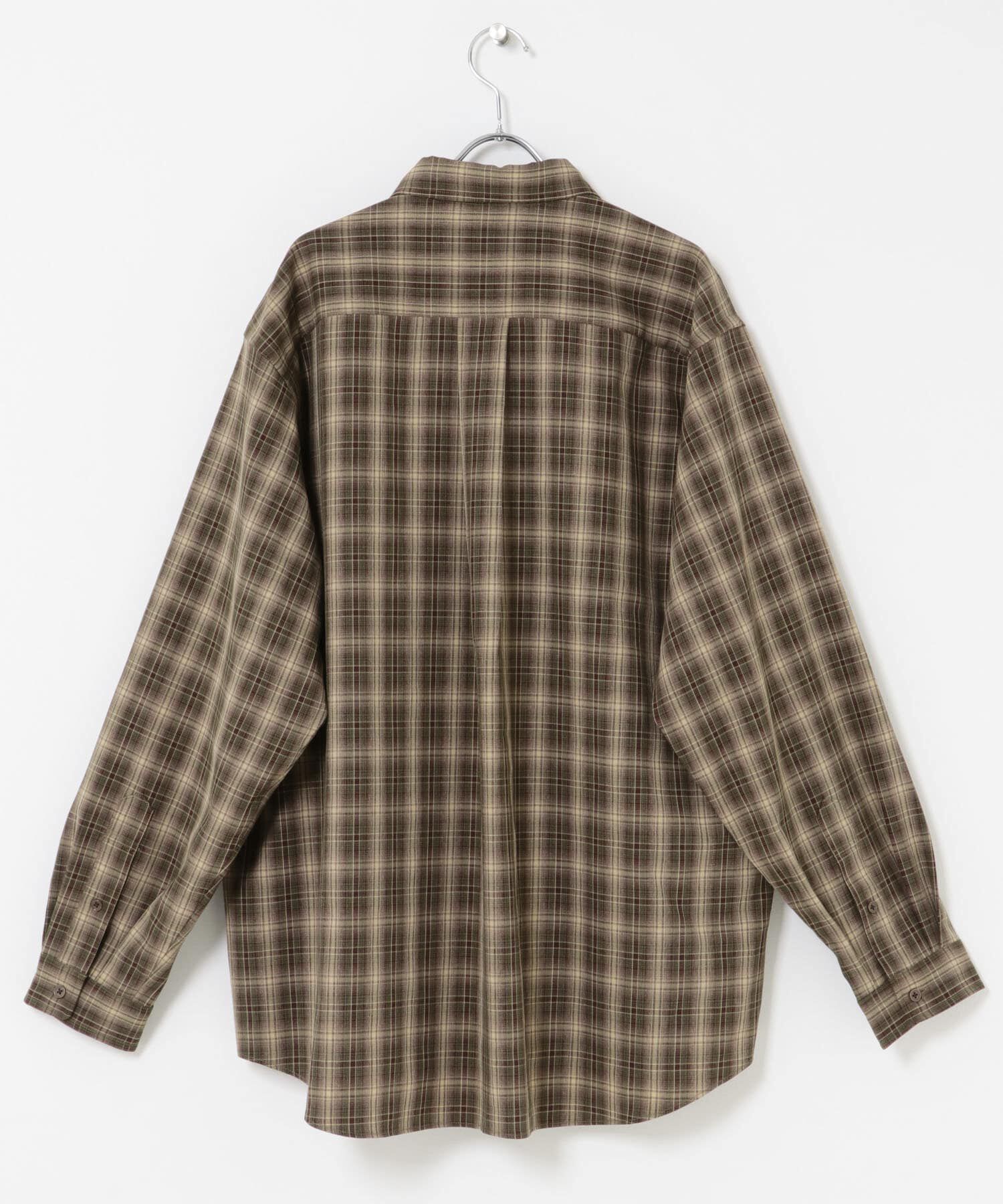 URBAN RESEARCH DOORS「オンブレチェックレギュラーカラーシャツ」|シャツ・ブラウス|