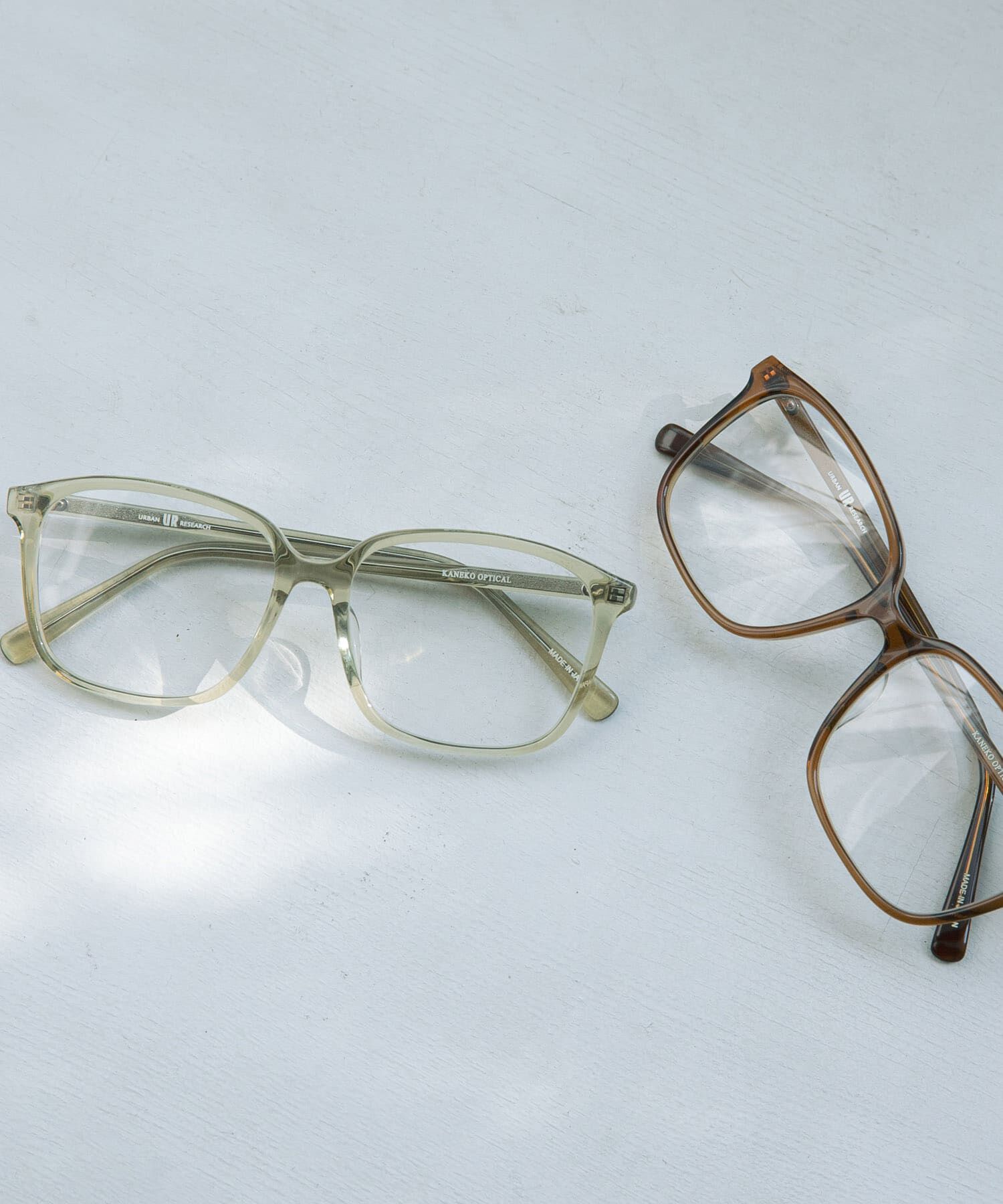 URBAN RESEARCH「『別注』KANEKO OPTICAL&times;URBAN RESEARCH　スクエアクリアUVレンズ」|メガネ|