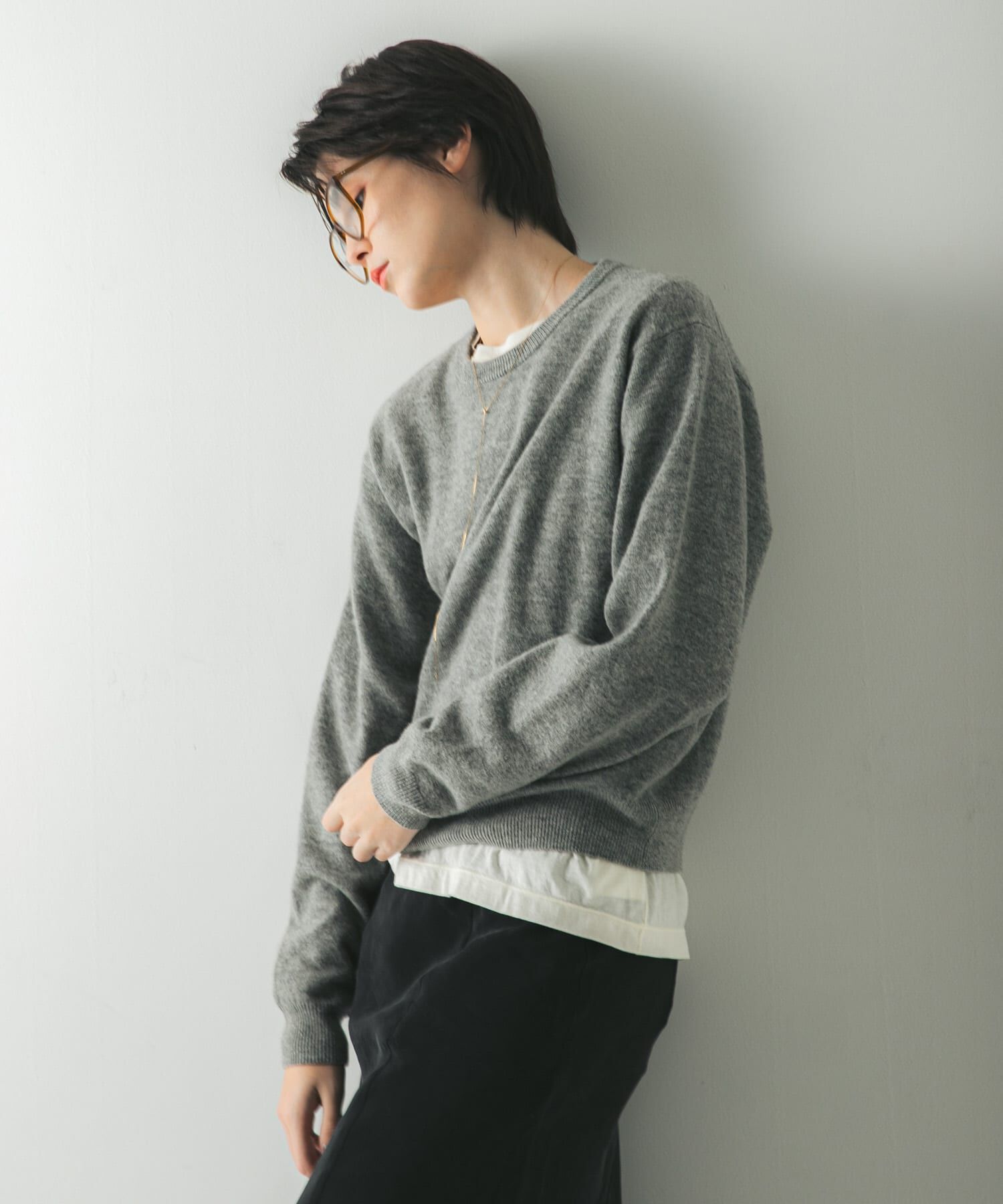 URBAN RESEARCH「ウール100 クルーネックソフトニット」|ニット・セーター|