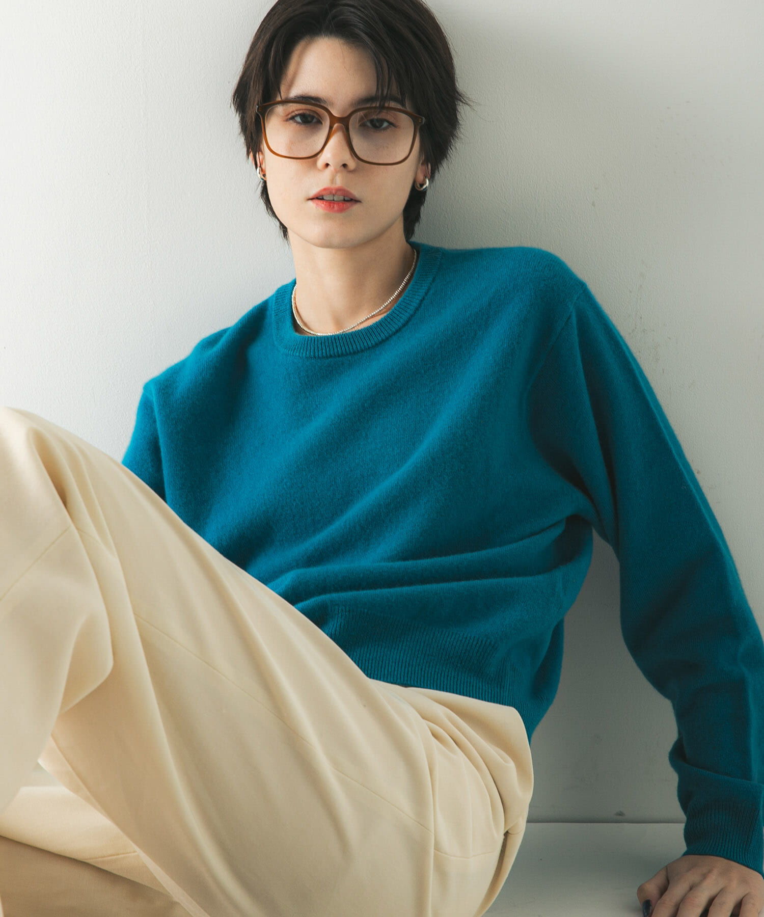 URBAN RESEARCH「ウール100 クルーネックソフトニット」|ニット・セーター|