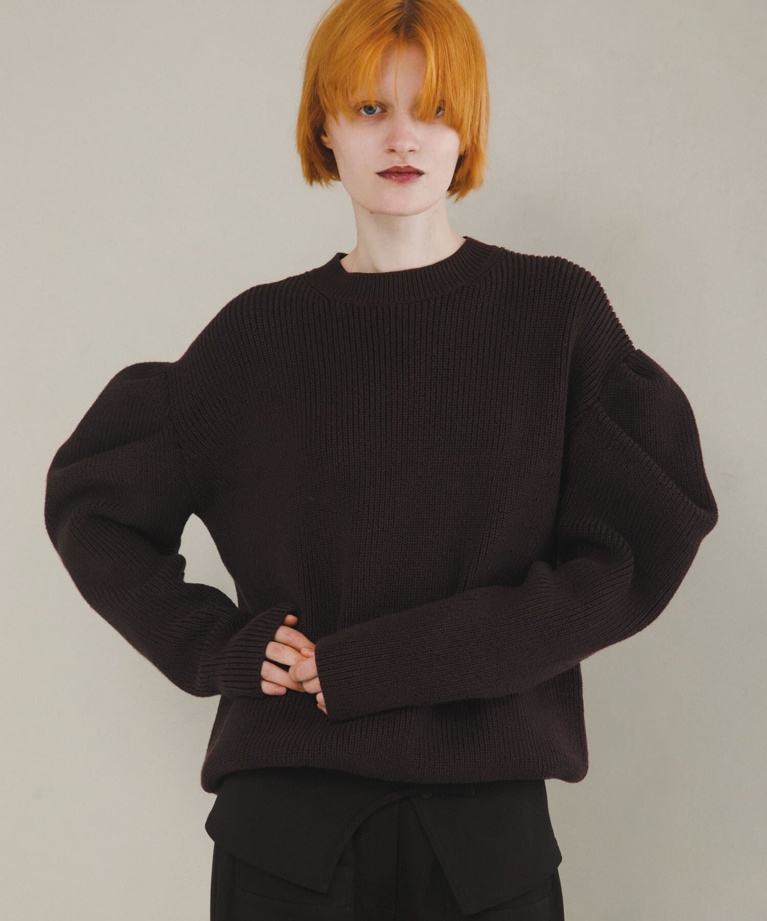 LAATO「tacked sleeves knit」|ニット・セーター|