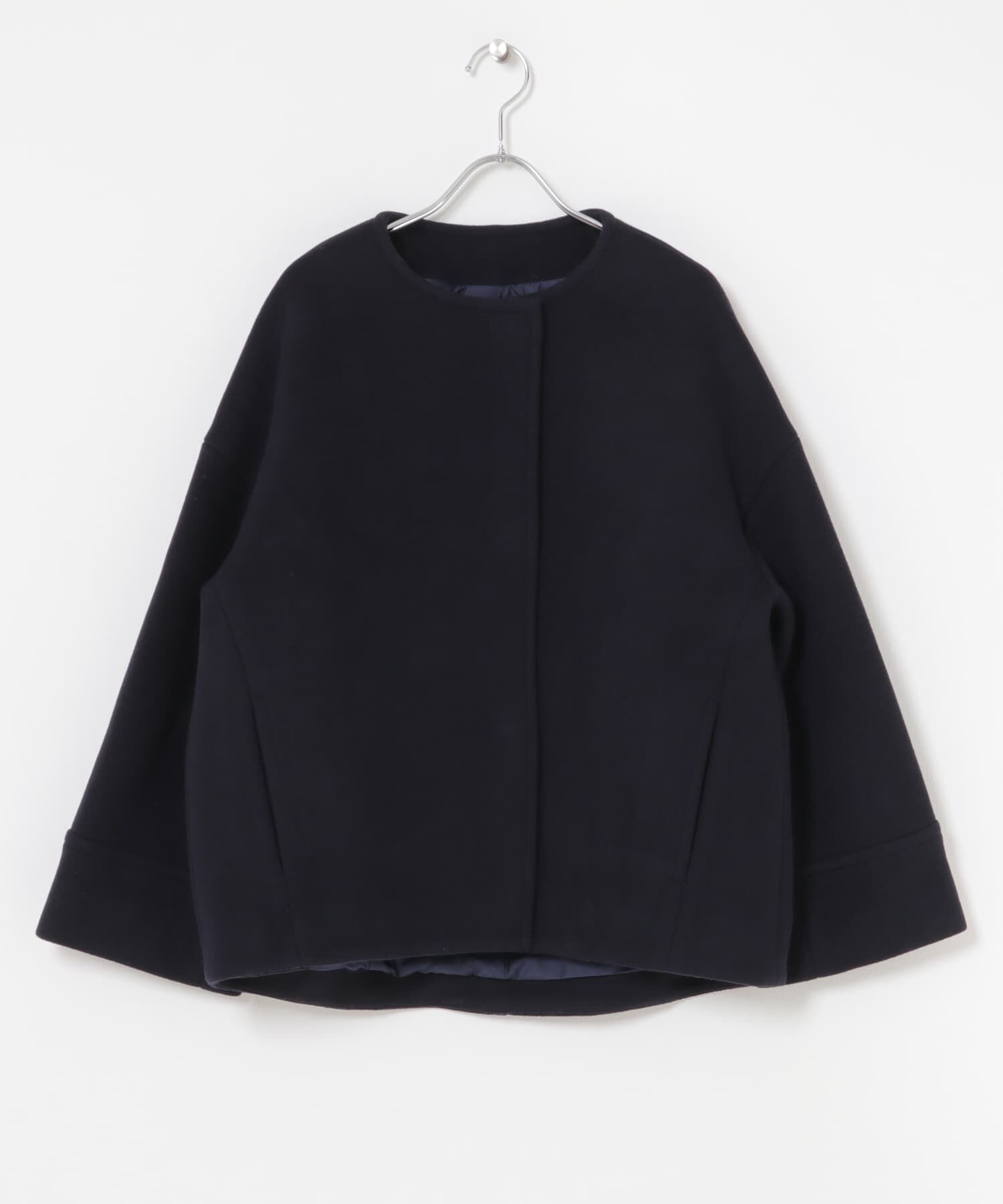 URBAN RESEARCH ROSSO「LA TORREショートノーカラーコート」|ノーカラーコート|